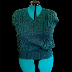 **3 for $13** Dark green sweater vest